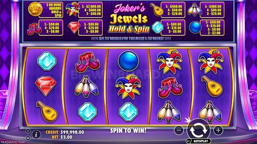 Classic fruit slot machine with spinning reels