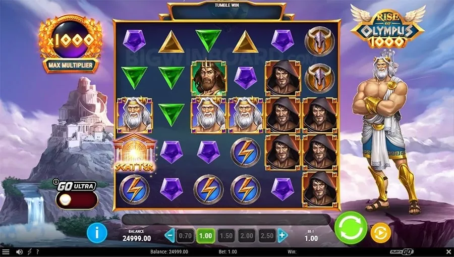 Winning bingo pattern on a digital card
